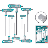 Total THHW8081 8pcs Hex Allen Wrench Set (T-Handle) | Total by KHM Megatools Corp.
